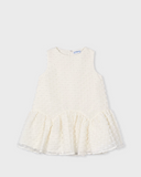 Swiss Dot Dress - Bone