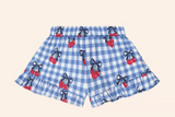 Cherry Gingham Ruffle Short