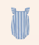 Vintage Stripe Cherry Romper