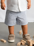 Linen Suiting Bermuda Set - Capri
