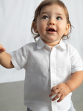 Linen Suiting Bermuda Set - Capri