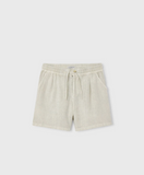 Boys Linen Short - Light Olive