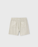 Boys Linen Short - Light Olive