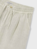 Boys Linen Short - Light Olive
