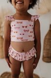 Girls Two-Piece Swim Suit - Retro Shades