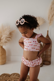 Girls Two-Piece Swim Suit - Retro Shades
