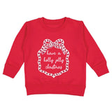Holly Jolly Christmas Sequin Bow Patch Sweatshirt