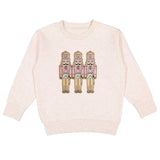 Pastel Nutcracker Patch Christmas Sweatshirt - Girls