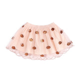 Pumpkin Sequin Scalloped Tutu Skirt