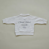 Good Vibes Quarter Zip French Terry Set - Baby Boy