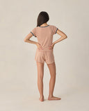Pointelle Tee - Poppy Stripe, Teen