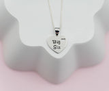 Big Sis Heart Necklace - Sterling Silver