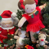 Reindeer Hand-Crochet Rattle: 4" Rattle