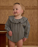 Colette Romper - Black Gingham