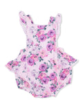Rose Abundance - Ric Rac Ruffle Sunsuit
