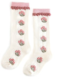Posie Knee Socks - Old Rose