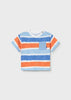 Printed Short Sleeve Shirt - Blue