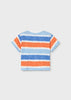 Printed Short Sleeve Shirt - Blue