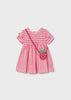 Dress with Strawberry Bag - Geranium