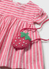 Dress with Strawberry Bag - Geranium