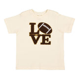 Football Love Patch Short Sleeve T-Shirt