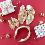 Sleigh Bells | Petite Party Bow: Alligator Clip