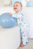 Party Time Convertible Zip Romper - Blue