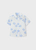 Short Sleeve Shirt - White/Blue