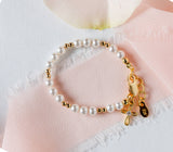 Baby Cross Bracelet - 14K Gold-Plated