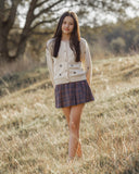 Teen Pleated Skirt - Midnight Plaid