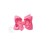 Signature Grosgrain Bow on Clip: 4.5" Large - 1.5" Ribbon on Alligator Clip - Various Colors