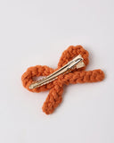 Crochet Bow Clips - Poppy