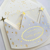 Welcome Little Prince Crown Baby Greeting Card