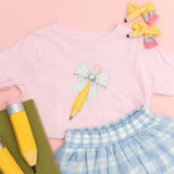 School Days Pencil Bow Clip Set - Back To School - Hair