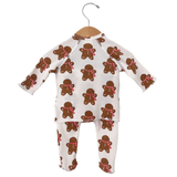 Organic Waffle Kimono & Pant Set - Gingerbread Man