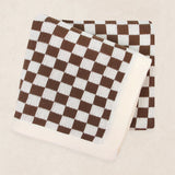 Knit Blanket - Cocoa Checkered