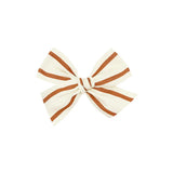 Ribbon Bow Copper Stripe Clip - Alligator Clip