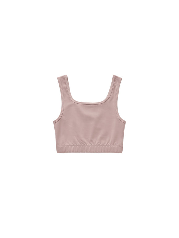 Crop Fitted Tank - Mauve