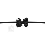 1/4" NYLON PANTYHOSE HEADBAND W/SIGNATURE GROSGRAIN BOW: MANDARINE ORANGE / 4.5" Large