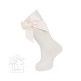 Knee Socks with Gross Grain Side Bow - Several Colors!