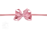 Large Scalloped Bow on Headband - Lots of Colors!