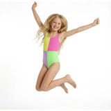 Rib Colorblock One-Piece Swimsuit