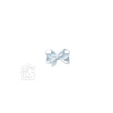 SIGNATURE GROSGRAIN BOW ON CLIP: 4.5" Large - 1.5" Ribbon on Alligator Clip / BLUE MAGIC