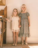 Maggie Dress - Eucalyptus French Floral