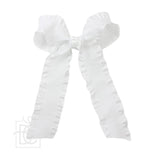 Double Ruffle Tail Bow on Alligator Clip - Various Colors