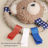 Itzy Ring Pal™ - Teething Ring, Taupe Bear