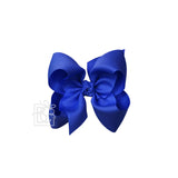 Signature Grosgrain Bow on Clip: 5.5" Huge - 2.25" Ribbon on Alligator Clip - Various Colors