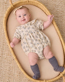Collared Romper - French Floral