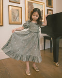 Maggie Dress - Eucalyptus French Floral