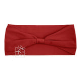 WIDE PANTYHOSE ADD-A-BOW HEADBAND: OATMEAL / 3+ Months